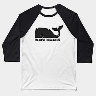 'Beautiful but Endangered' Animal Conservation Shirt Baseball T-Shirt